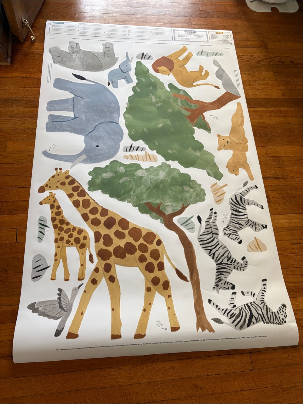 West Elm Mej Mej Safari Animal Wall Decal Set